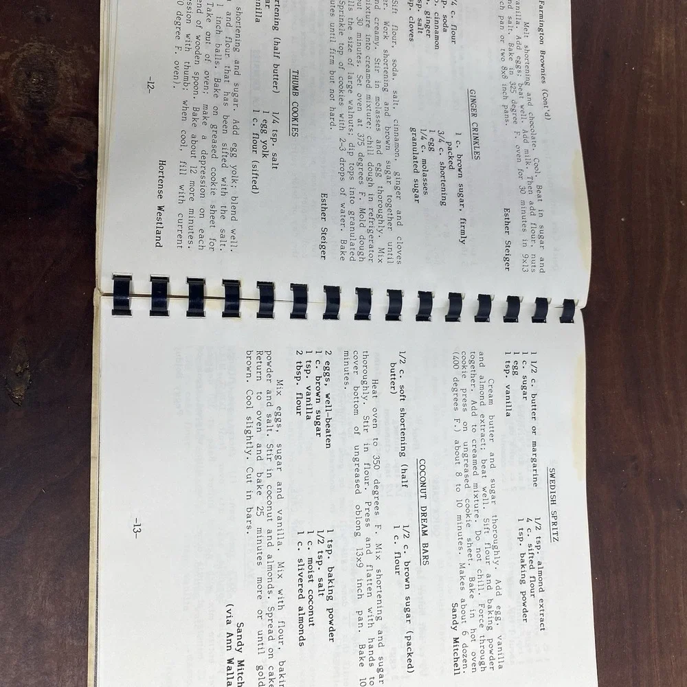 VTG Walnut Creek California American Baptist Church Regional Cookbook Local